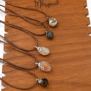 Kalung Batu Alam & Kerang Estetik Boho Style