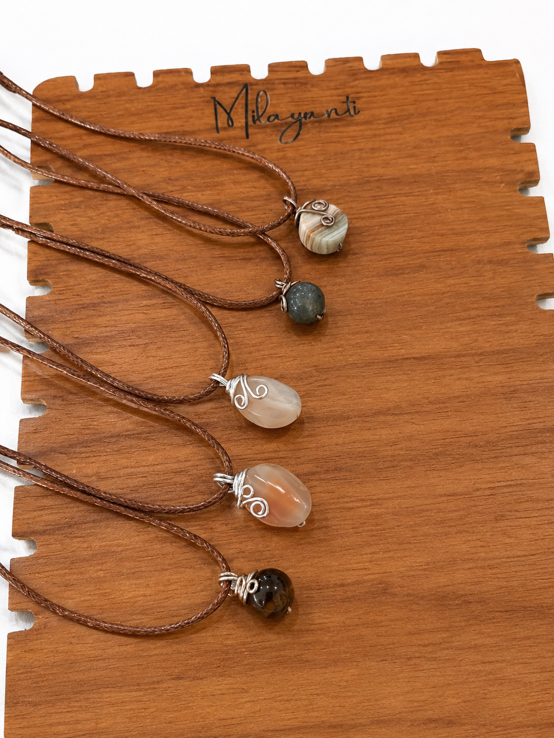 Kalung Batu Alam & Kerang Estetik Boho Style